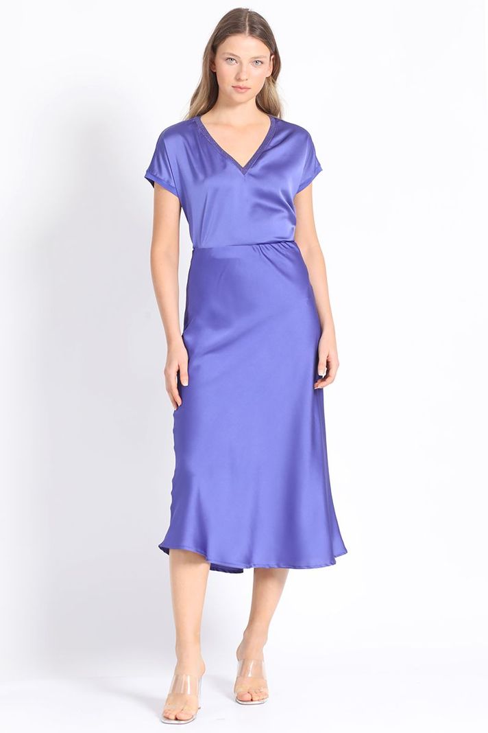 Falda Maxi Ciruela Liola-1