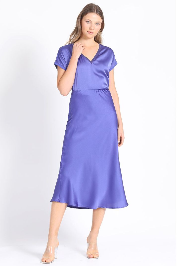 Falda Maxi Ciruela Liola-3
