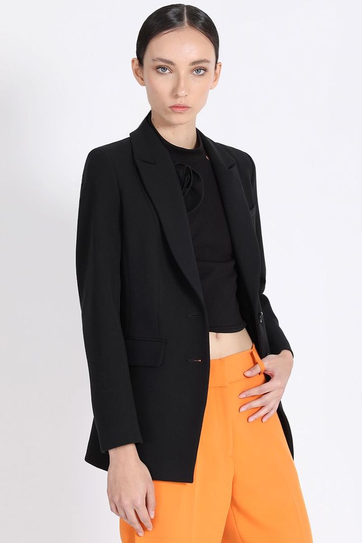 Blazer Entallado Mujer Negro Liola-0