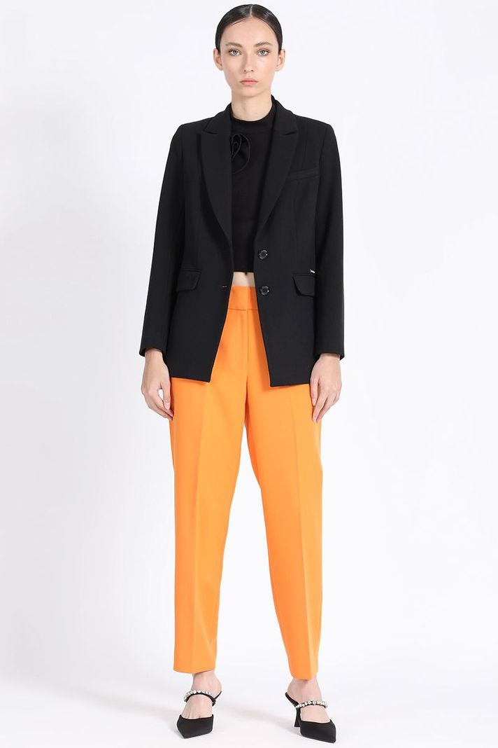 Blazer Entallado Mujer Negro Liola-2