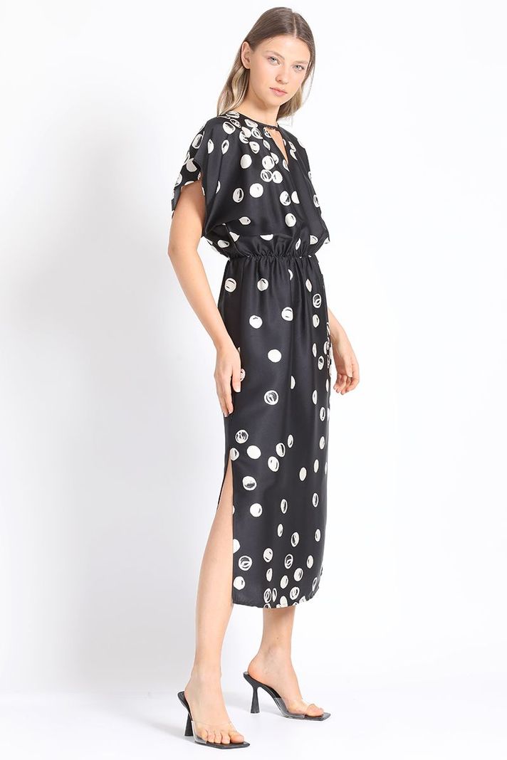 Vestido Midi Estampado Lunares Liola-0