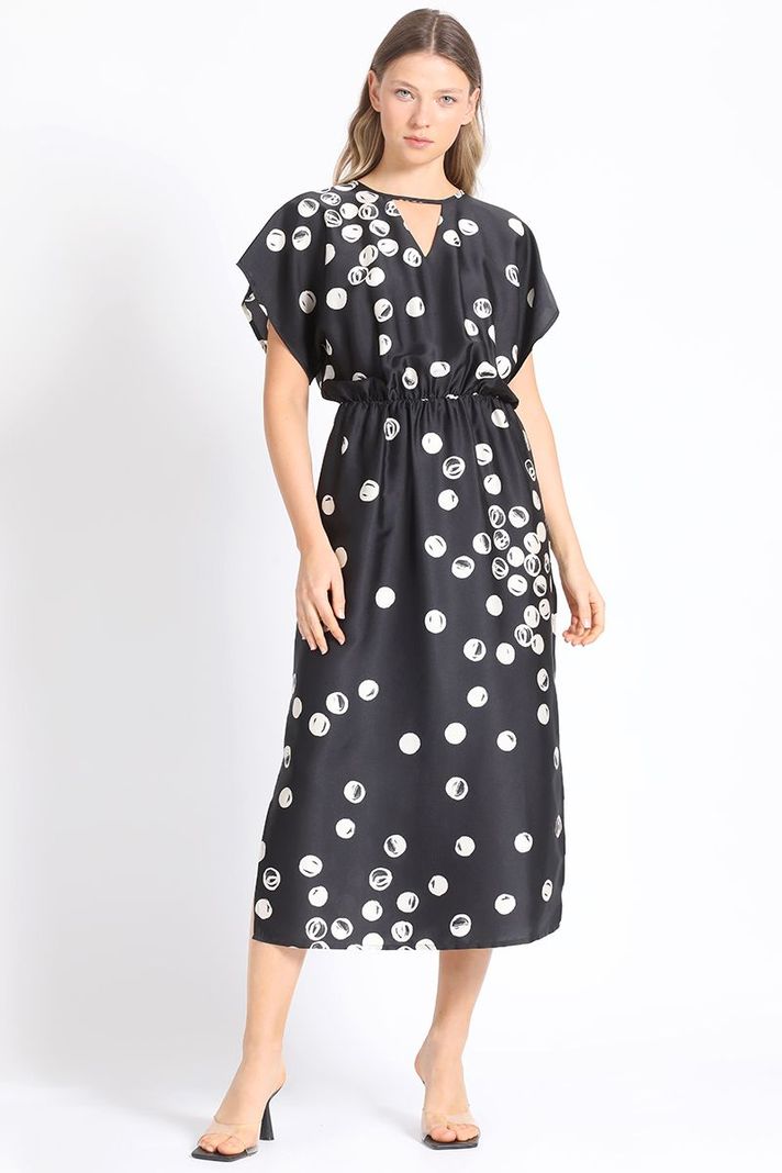 Vestido Midi Estampado Lunares Liola-1