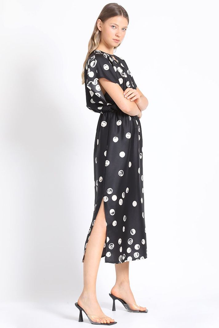 Vestido Midi Estampado Lunares Liola-2