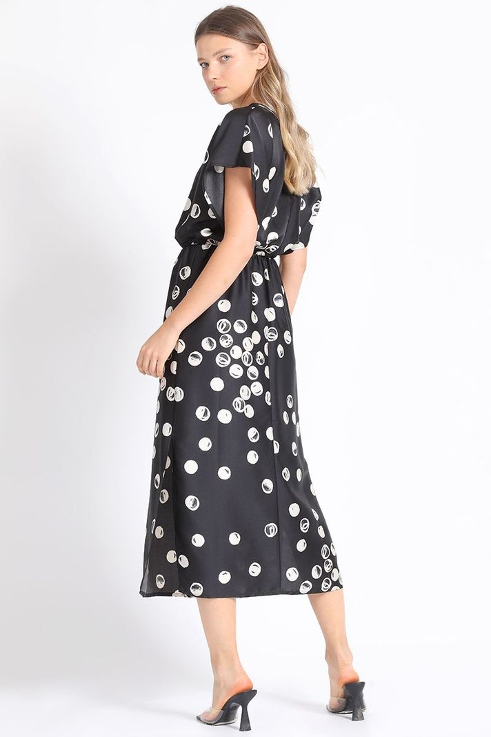 Vestido Midi Estampado Lunares Liola-3