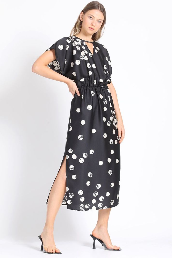 Vestido Midi Estampado Lunares Liola-5