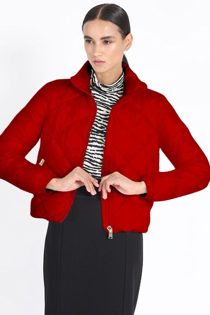 Parka Corta Tipo Bomber, Rojo Liola-0