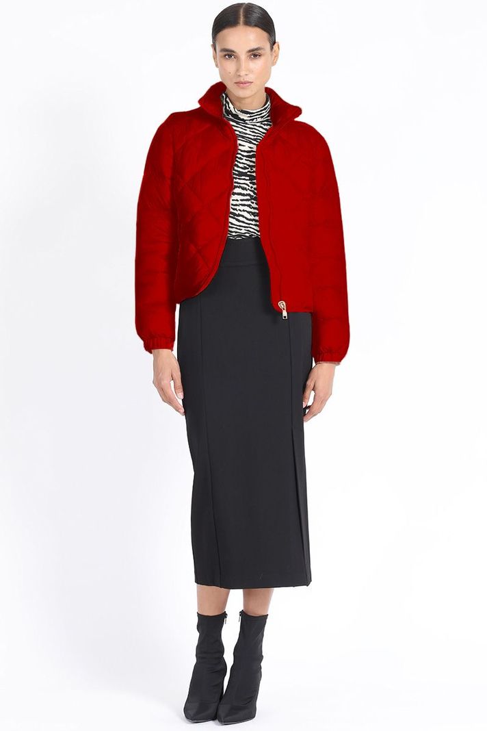 Parka Corta Tipo Bomber, Rojo Liola-1