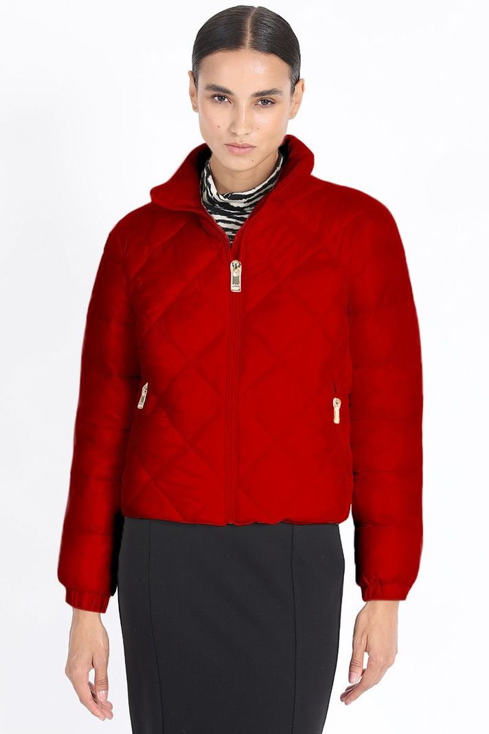 Parka Corta Tipo Bomber, Rojo Liola-3