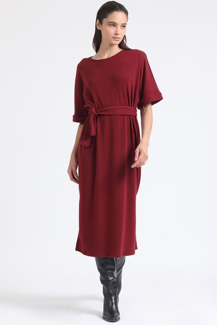 Vestido Maxi, Punto, Vino Liola-3