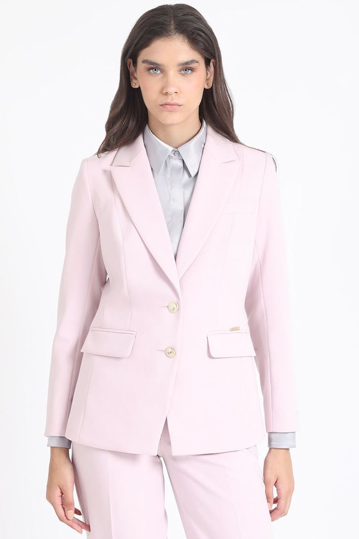 Blazer Basico Entallado, Rosa Liola-0