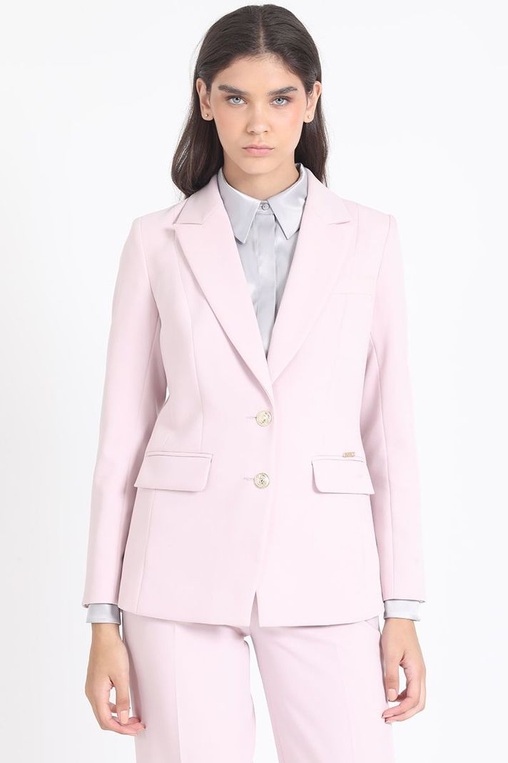 Blazer Basico Entallado, Rosa Liola-3