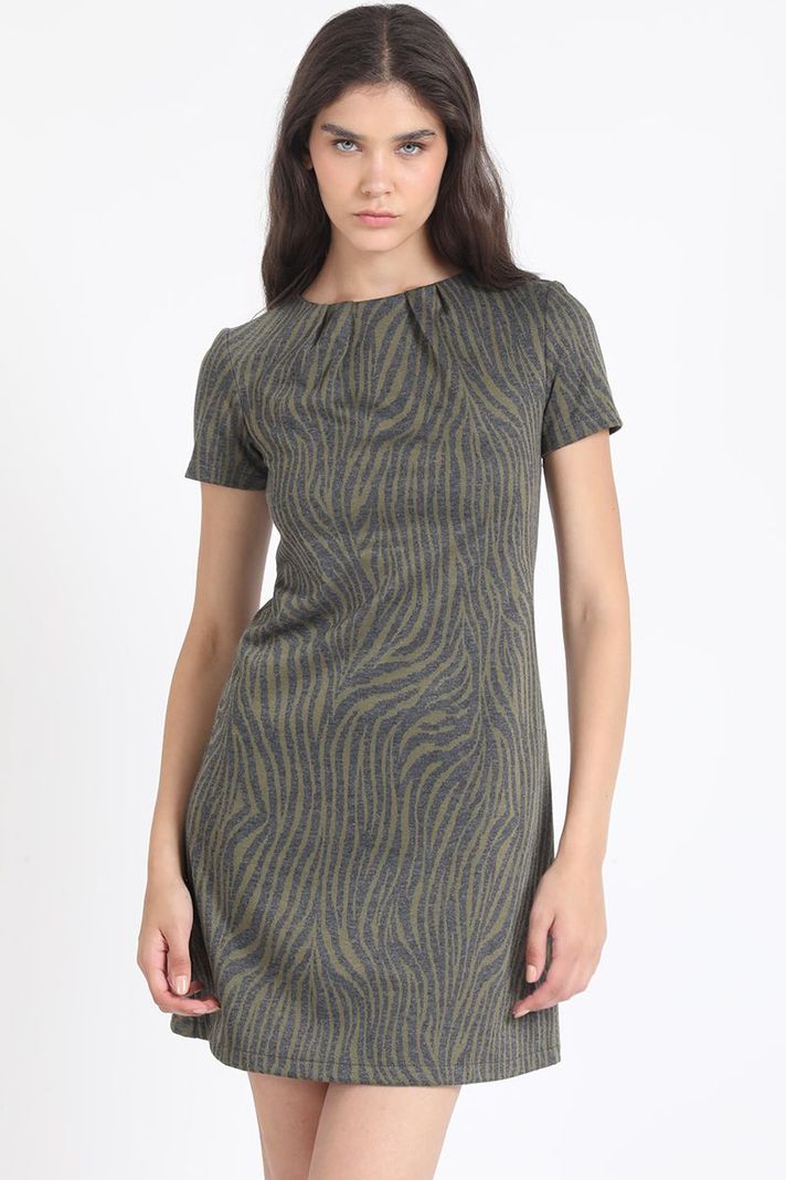 Vestido Estampado Animal, Verde Liola-0