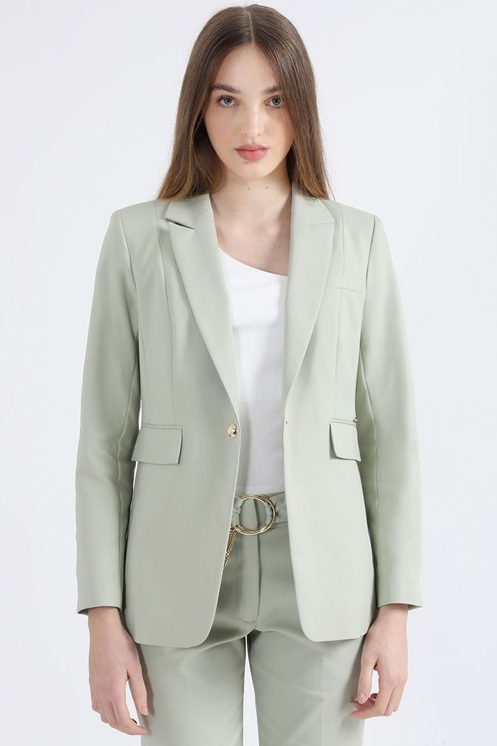 Blazer Entallado, Verde Liola-0