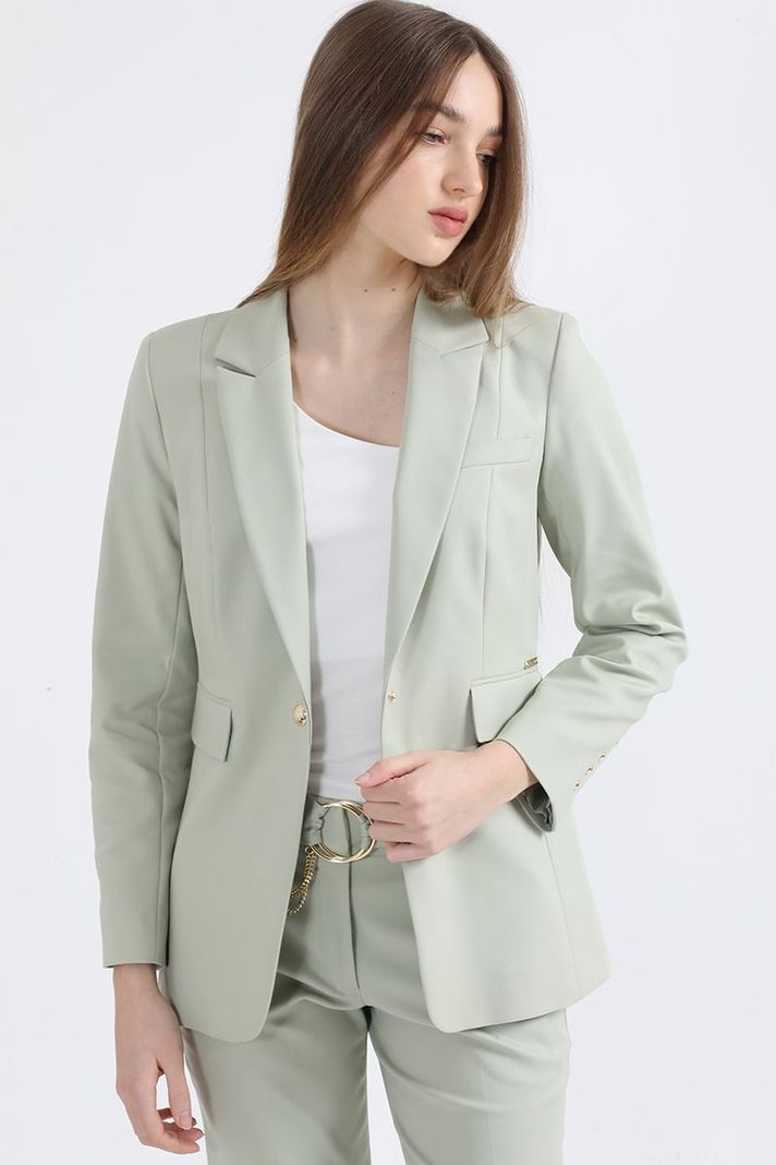 Blazer Entallado, Verde Liola-5