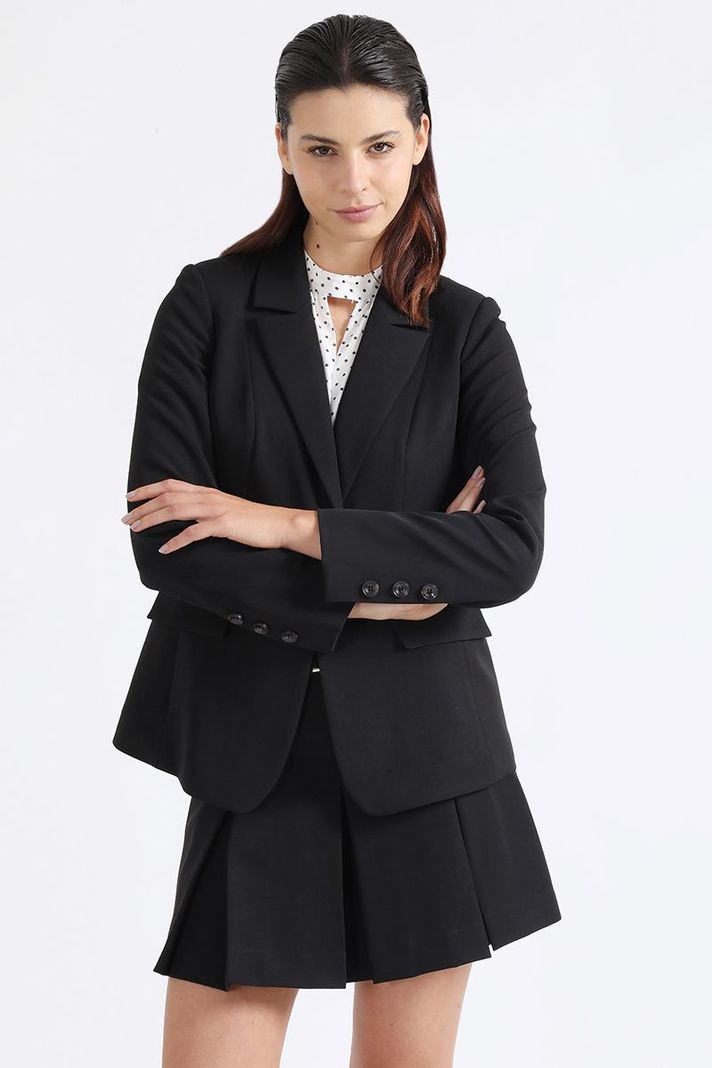 Blazer Clásico Negro Liola-4