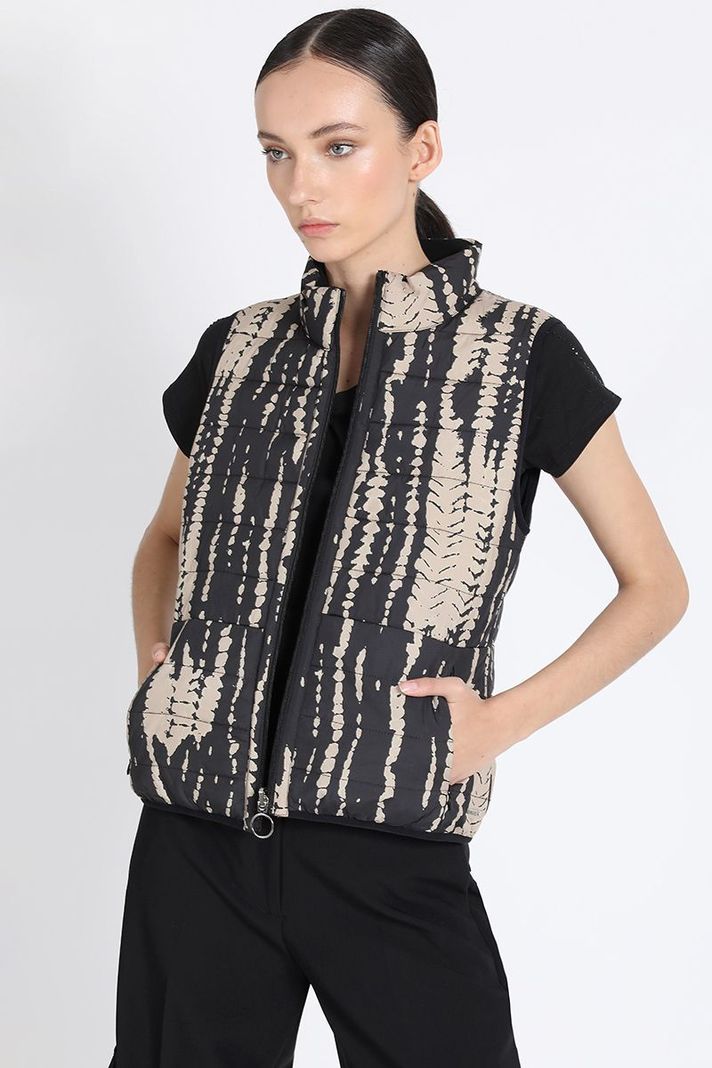 Parka Reversible Con Estampado, Negro Liola-2
