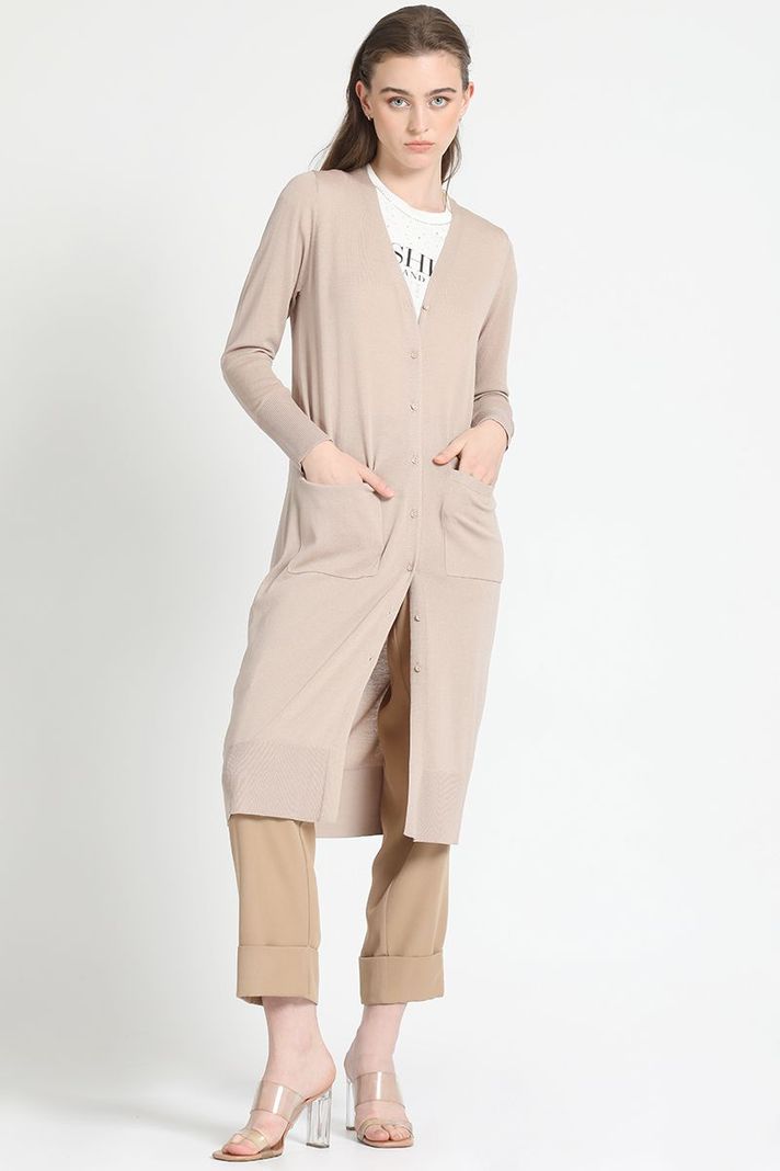 Tejido Largo Beige Liola-1