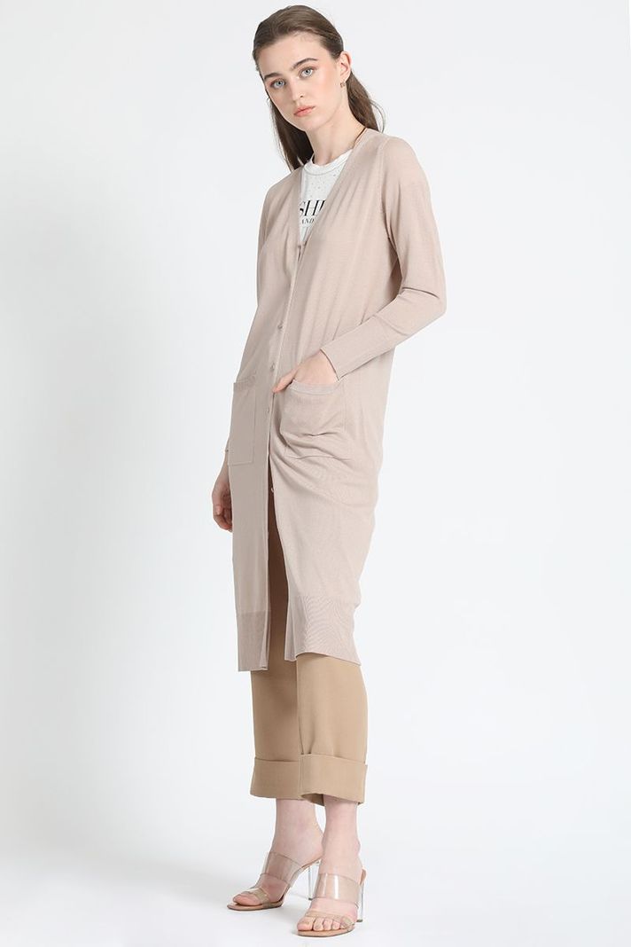 Tejido Largo Beige Liola-2
