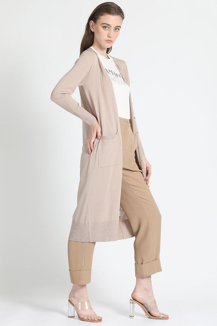 Tejido Largo Beige Liola-5