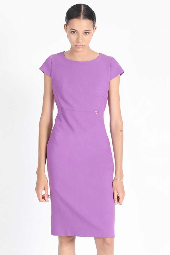 Vestido Entallado Midi, Violeta Liola-0