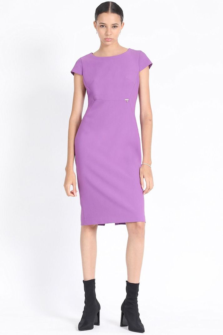 Vestido Entallado Midi, Violeta Liola-1