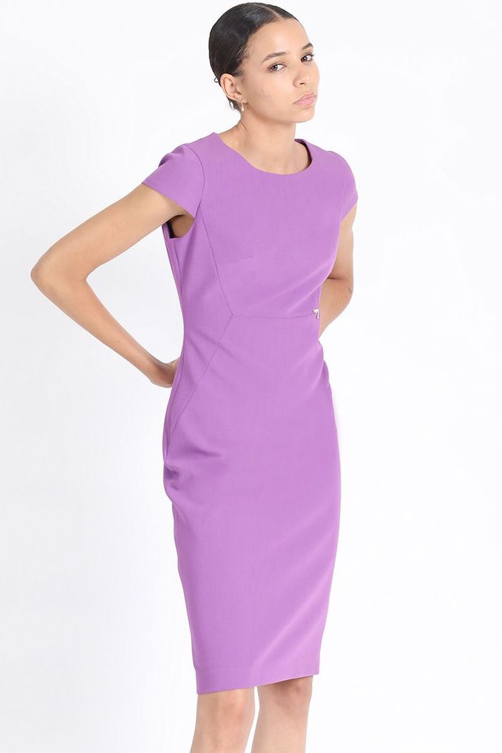Vestido Entallado Midi, Violeta Liola-2