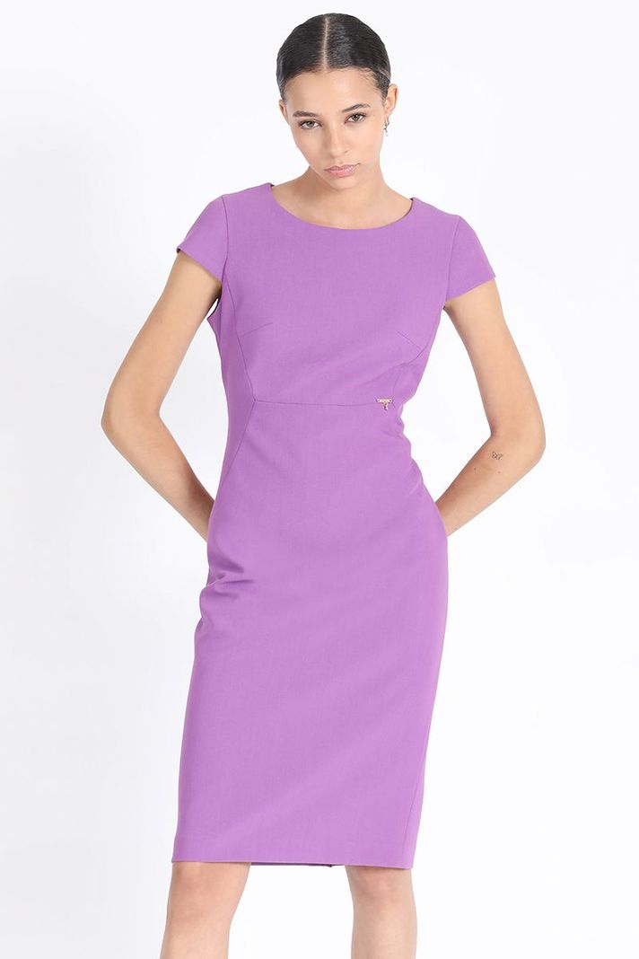 Vestido Entallado Midi, Violeta Liola-4