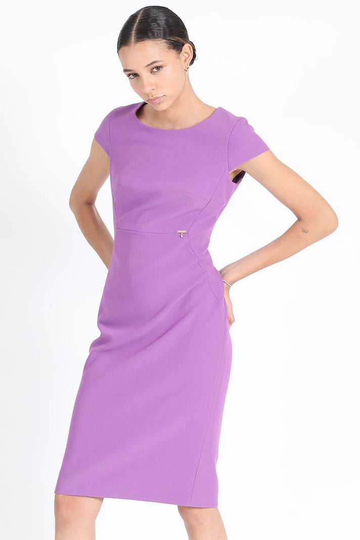 Vestido Entallado Midi, Violeta Liola-5