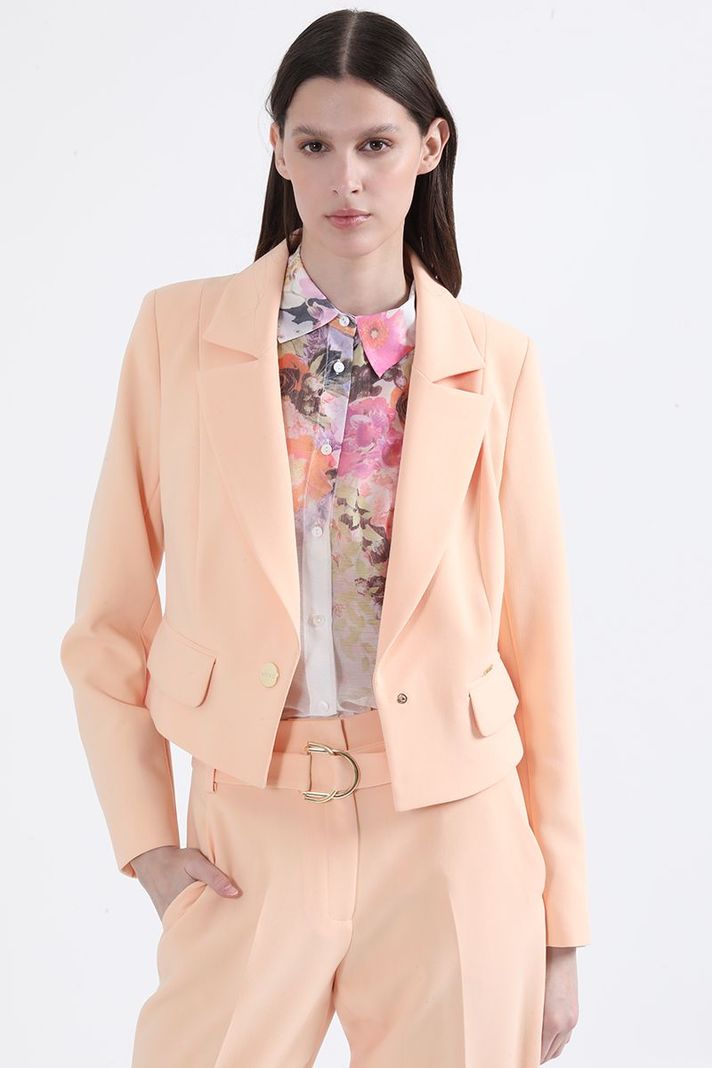 Blazer Cropped, Durazno Liola-0