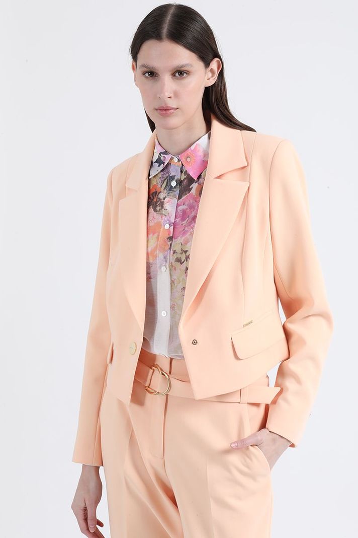 Blazer Cropped, Durazno Liola-3