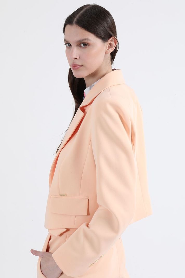 Blazer Cropped, Durazno Liola-5