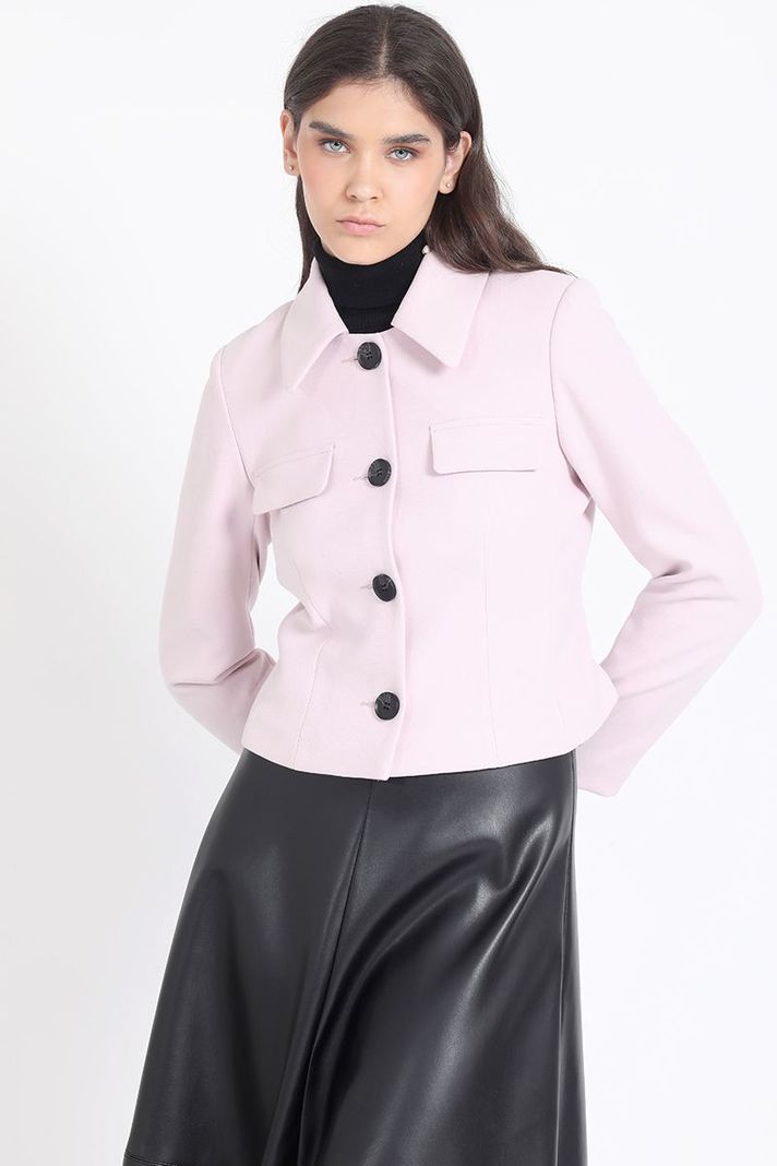 Chaqueta Crop Tapeta Decorativa, Rosa Liola-3