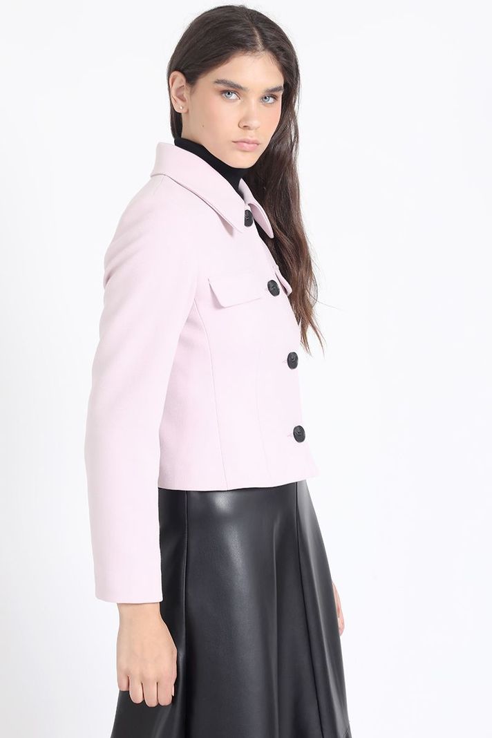 Chaqueta Crop Tapeta Decorativa, Rosa Liola-4