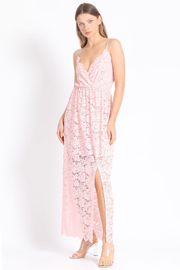 Vestido Maxi Rosa Liola-0
