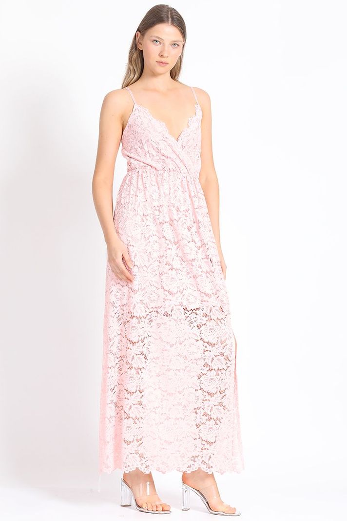 Vestido Maxi Rosa Liola-2