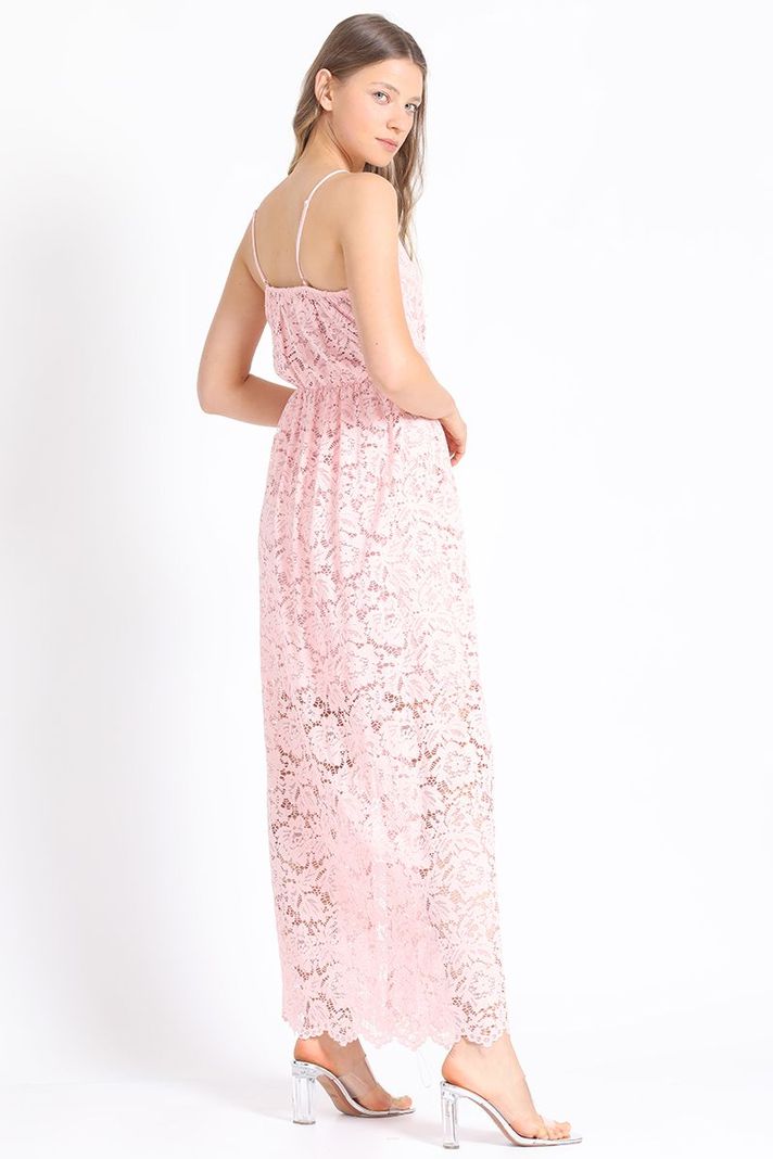 Vestido Maxi Rosa Liola-4
