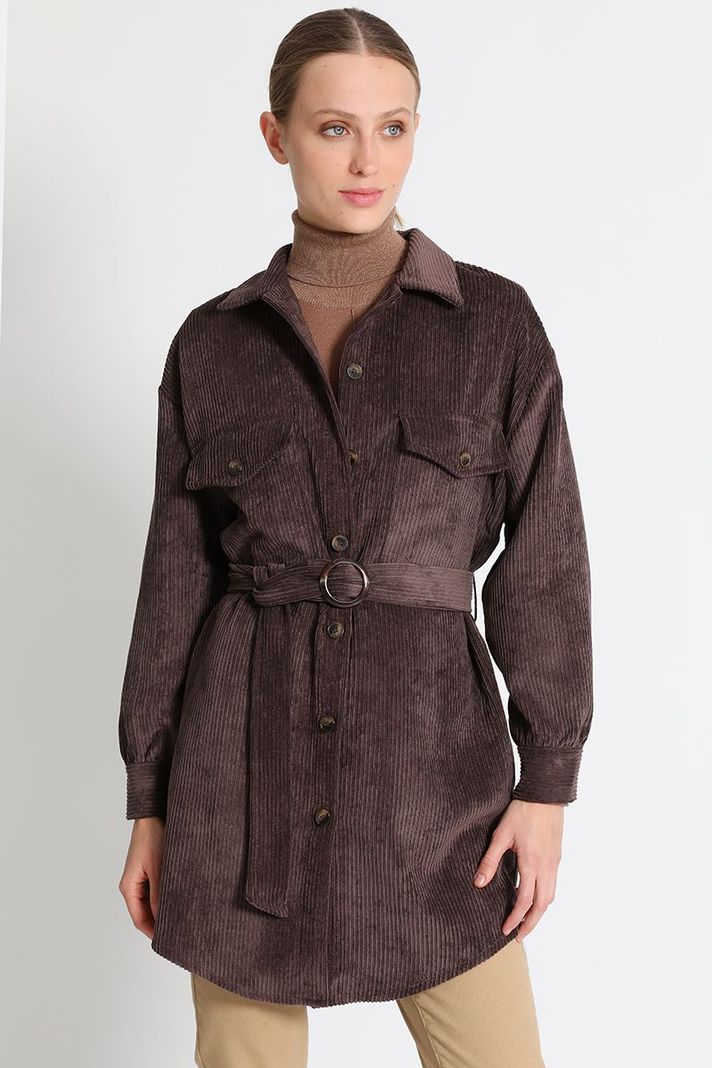 Chaqueta camisera Fantasía Chocolate Liola-0