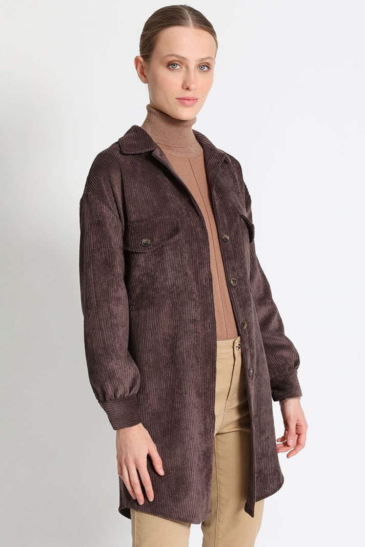 Chaqueta camisera Fantasía Chocolate Liola-2