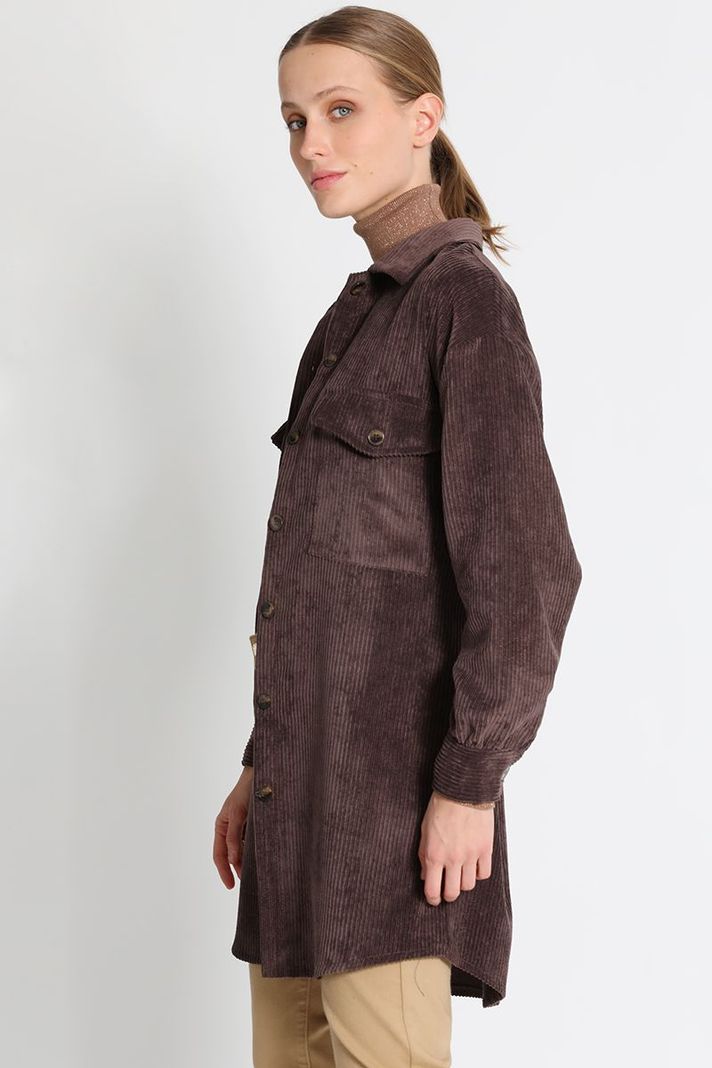Chaqueta camisera Fantasía Chocolate Liola-3