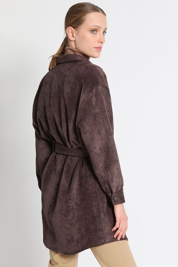 Chaqueta camisera Fantasía Chocolate Liola-4