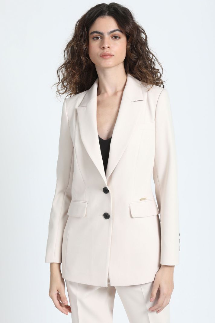 Blazer Entallado Mujer Crudo Liola-4