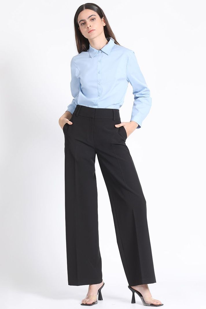 Pantalon Regular Básico Negro Liola-1