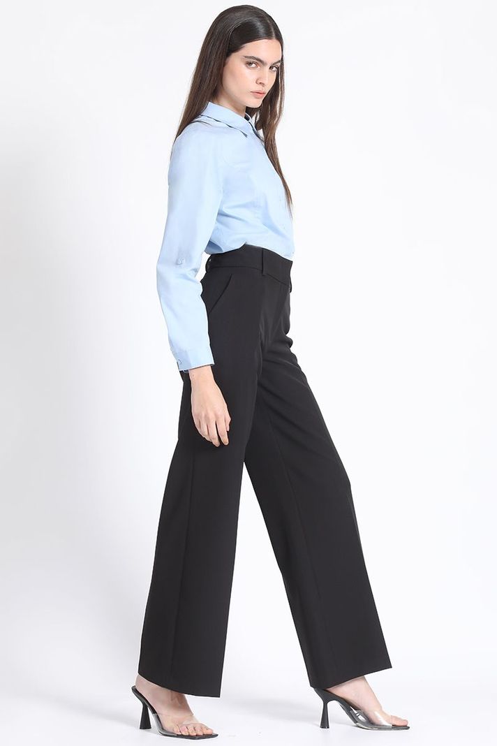 Pantalon Regular Básico Negro Liola-3