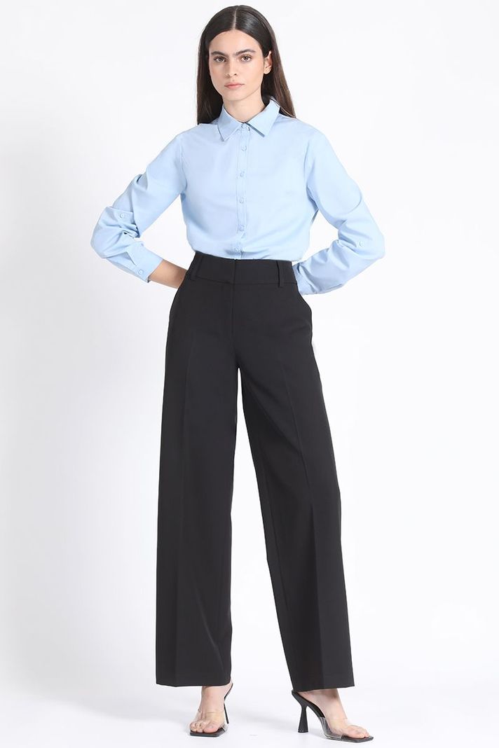 Pantalon Regular Básico Negro Liola-5