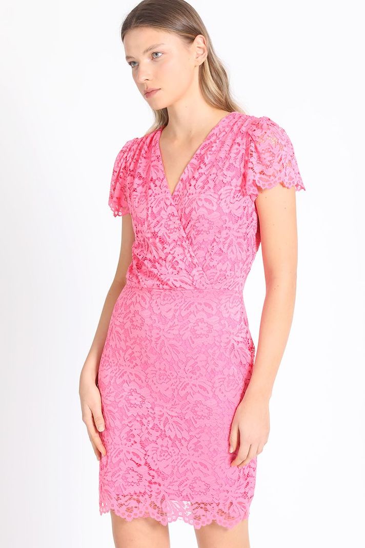 Vestido Midi Estampado Rosa Liola-0