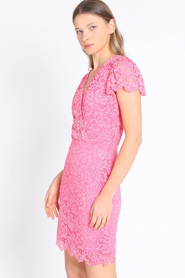 Vestido Midi Estampado Rosa Liola-3