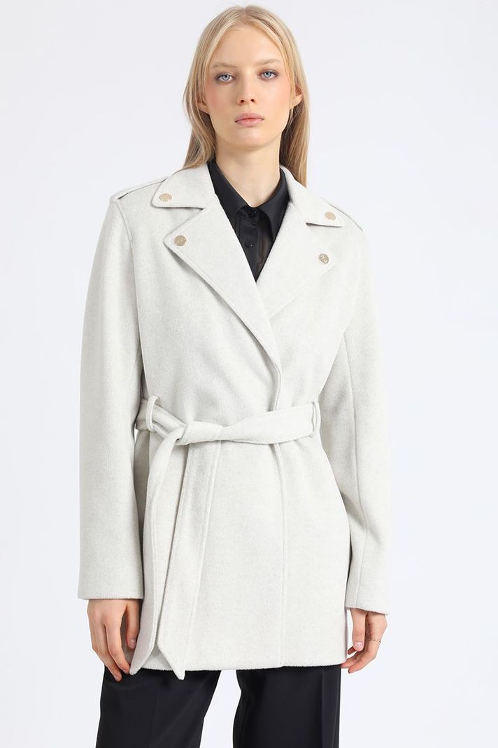 Chaqueton Motoquero, Muflon Melange, Beige Liola-0