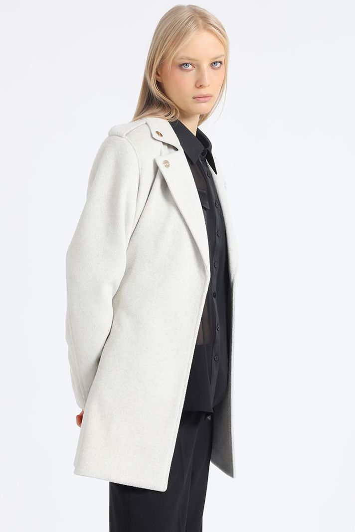 Chaqueton Motoquero, Muflon Melange, Beige Liola-2