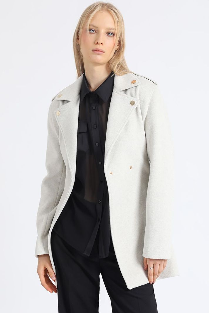 Chaqueton Motoquero, Muflon Melange, Beige Liola-4