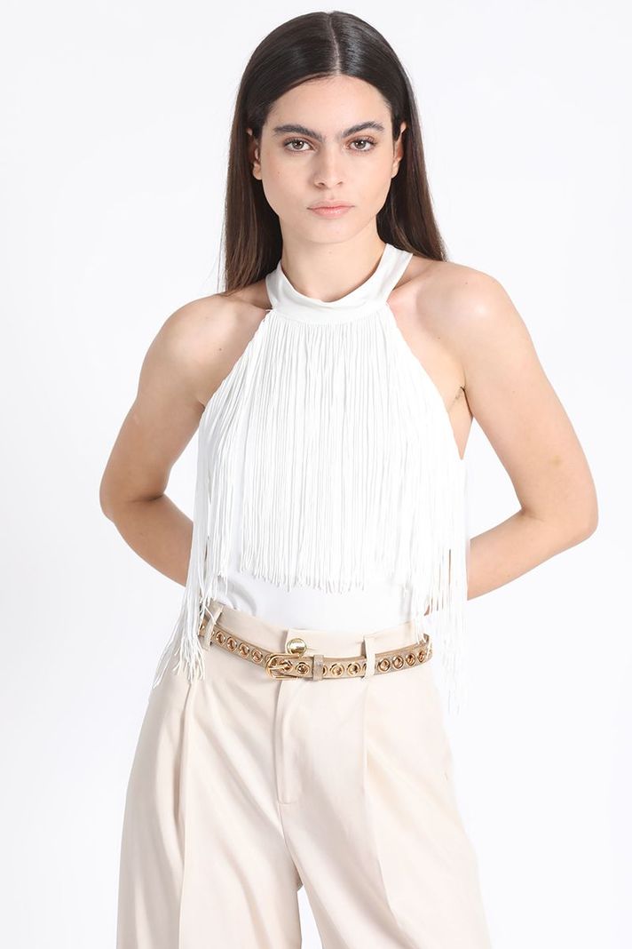 Top Halter Flecos Crudo Liola-0